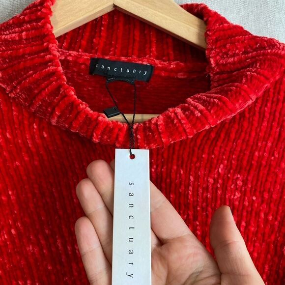 Sanctuary fuzzy mock neck sweater - Picture 5 of 7